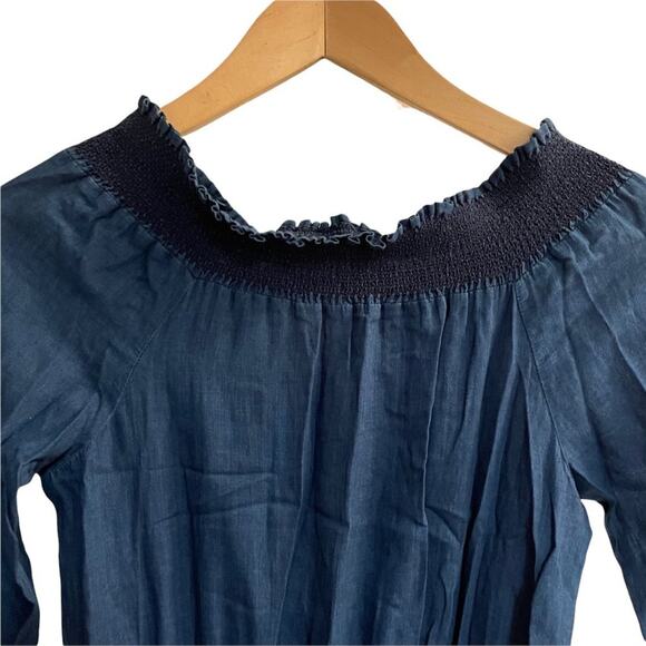 NEW MICHAEL Michael Kors Off-the-Shoulder Dress in Indigo - Picture 5 of 14